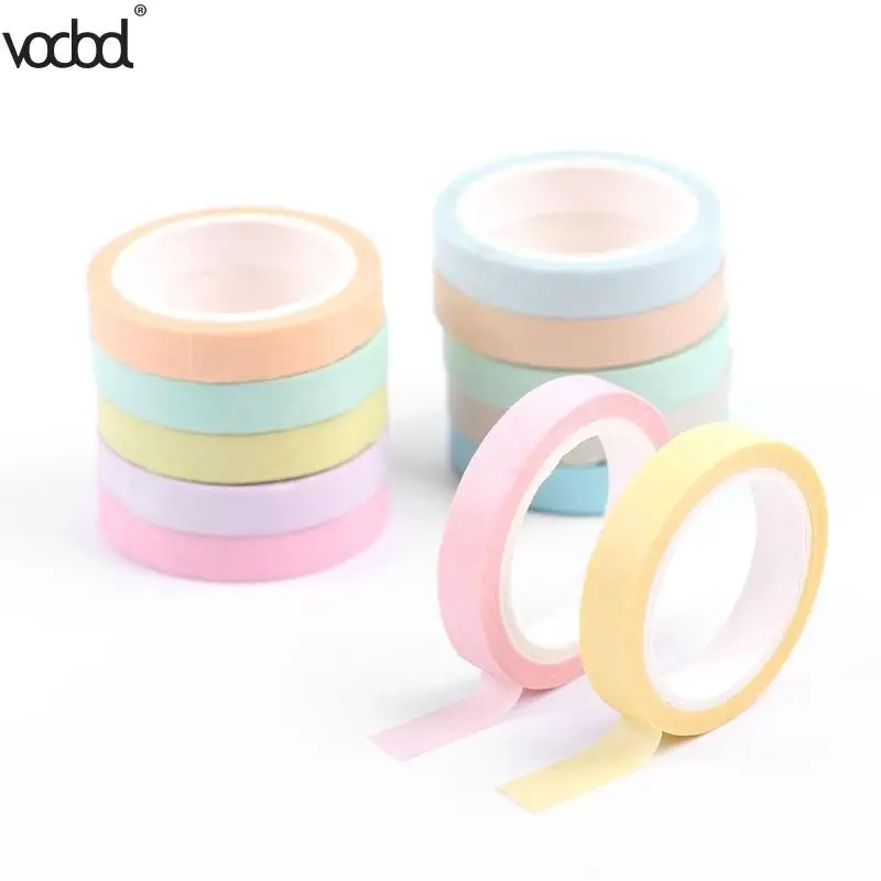 12pcs Lovely Masking Tape Rainbow Candy Color Paper Adhesive Tapes DIY Diary Scrapbooking Label Sticker Stationery Supplies
12pcs Lovely Masking Tape Rainbow Candy Color Paper Adhesive Tapes DIY Diary Scrapbooking Label Sticker Stationery Supplies
