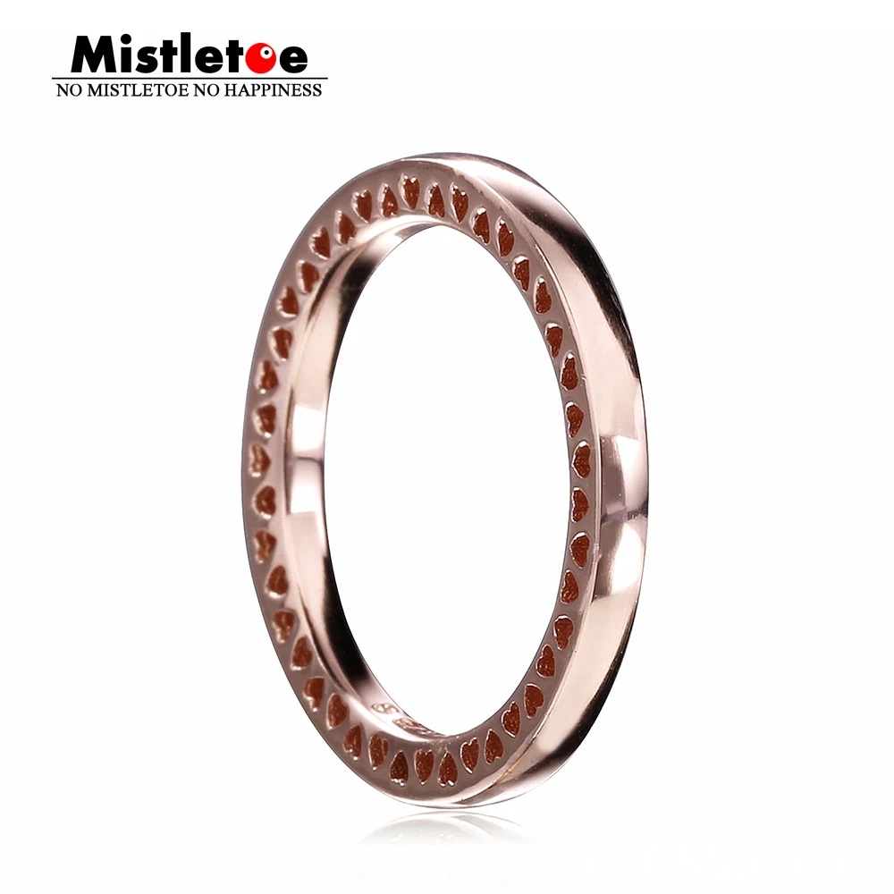 Genuine 925 Sterling Silver Classic Hearts of Mistletoe Ring, Rose Gold-color Compatible with European Jewelry
Genuine 925 Sterling Silver Classic Hearts of Mistletoe Ring, Rose Gold-color Compatible with European Jewelry