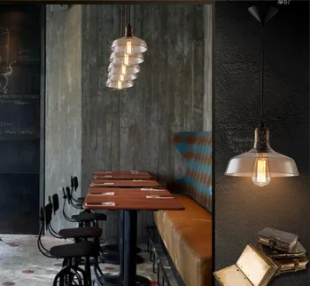 Pendant Light Edison RH Style Loft Industrial Lamp with Glass Lampshade Hanging Lamp Lamparas Pendente Colgantes for Dining Room
Pendant Light Edison RH Style Loft Industrial Lamp with Glass Lampshade Hanging Lamp Lamparas Pendente Colgantes for Dining Room