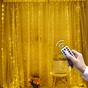 Led Curtain Light 3Mx3M 300Leds Garland USB Powered Fairy Light Silver Copper Wire Xmas Curtain Light Wedding Party Decor
Led Curtain Light 3Mx3M 300Leds Garland USB Powered Fairy Light Silver Copper Wire Xmas Curtain Light Wedding Party Decor