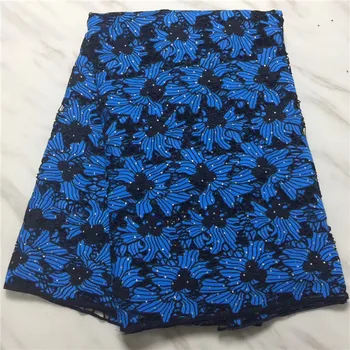New blue African Lace Fabric Embroidered Nigerian Cord Lace Fabric High Quality French Lace Fabric With Stones
New blue African Lace Fabric Embroidered Nigerian Cord Lace Fabric High Quality French Lace Fabric With Stones