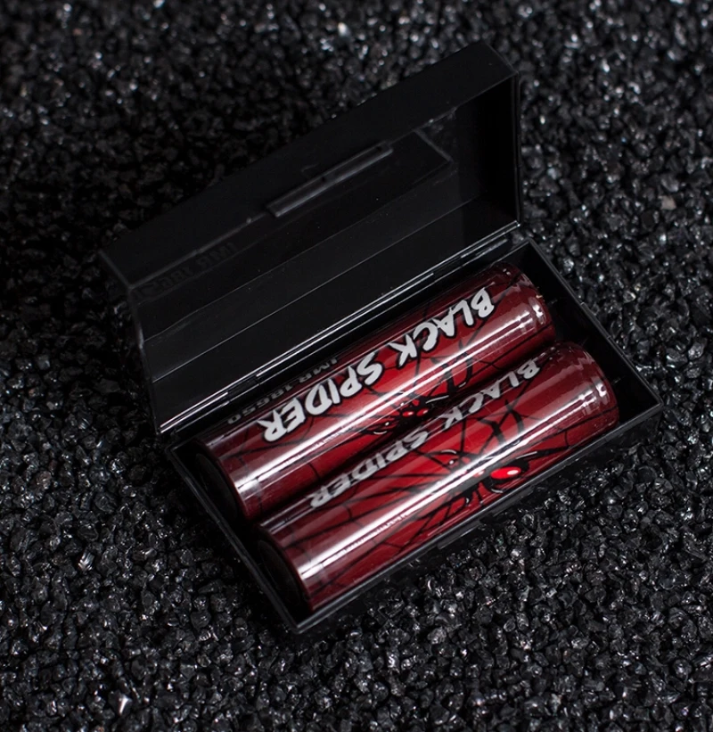 2PCS Black widow Red spider 18650 battery IMR 3.7V 3100mah 60A rechargeable li-lon Vape Electronic cigarette power battery
2PCS Black widow Red spider 18650 battery IMR 3.7V 3100mah 60A rechargeable li-lon Vape Electronic cigarette power battery