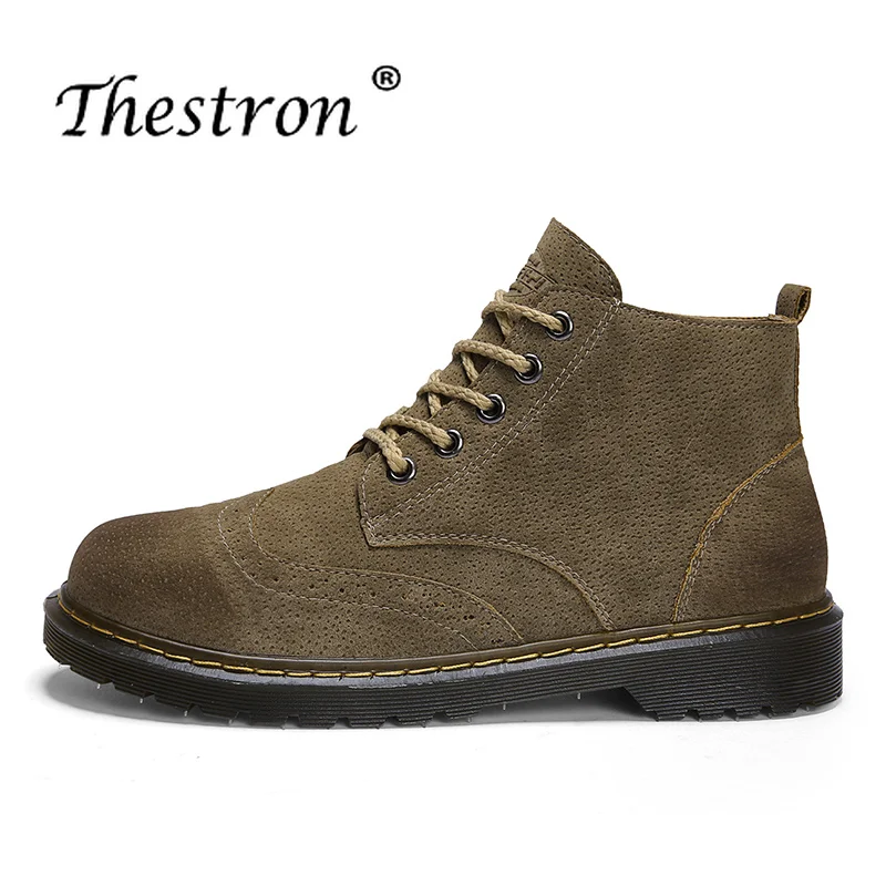 2018 New Trend British Retro Boots For Men Brown Black Martins Men Boots Rubber Sole Casual Shoes For Youth Lace Up Work Boots
2018 New Trend British Retro Boots For Men Brown Black Martins Men Boots Rubber Sole Casual Shoes For Youth Lace Up Work Boots
