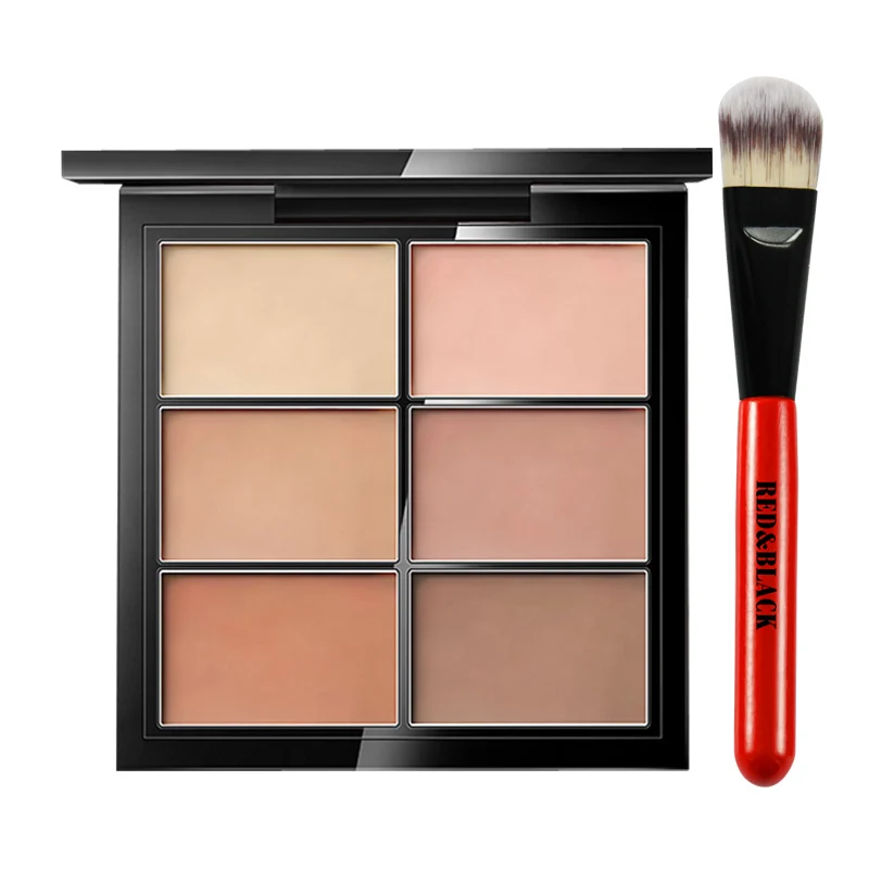 Red&Black 6colors Full Cover Face Concealer Palette Cream contouring Pallete Eye Dark Circles Cream Makeup Cosmetic with Brushes
Red&Black 6colors Full Cover Face Concealer Palette Cream contouring Pallete Eye Dark Circles Cream Makeup Cosmetic with Brushes