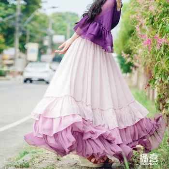 2019 New Fashion Sweet Cute Pink Chiffon Skirt Designs Spring Summer Women Ruffled / Lolita Plissee Pleated Maxi Skirts Womens
2019 New Fashion Sweet Cute Pink Chiffon Skirt Designs Spring Summer Women Ruffled / Lolita Plissee Pleated Maxi Skirts Womens