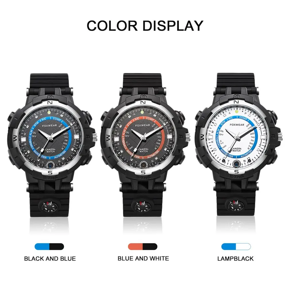 FOX8 16/32GB Capacity Daily Waterproof WiFi Camera Smart Watch Sports Outdoor With Compass Support Remote Control / Voice-Record
FOX8 16/32GB Capacity Daily Waterproof WiFi Camera Smart Watch Sports Outdoor With Compass Support Remote Control / Voice-Record