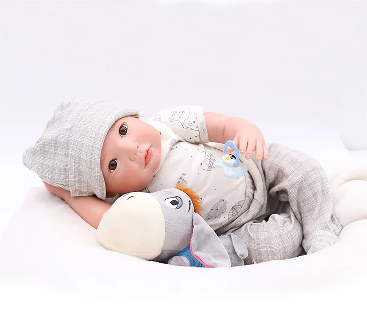 20-дюймовая кукла с красивыми большими глазами Reborn Babies Doll для девочек или