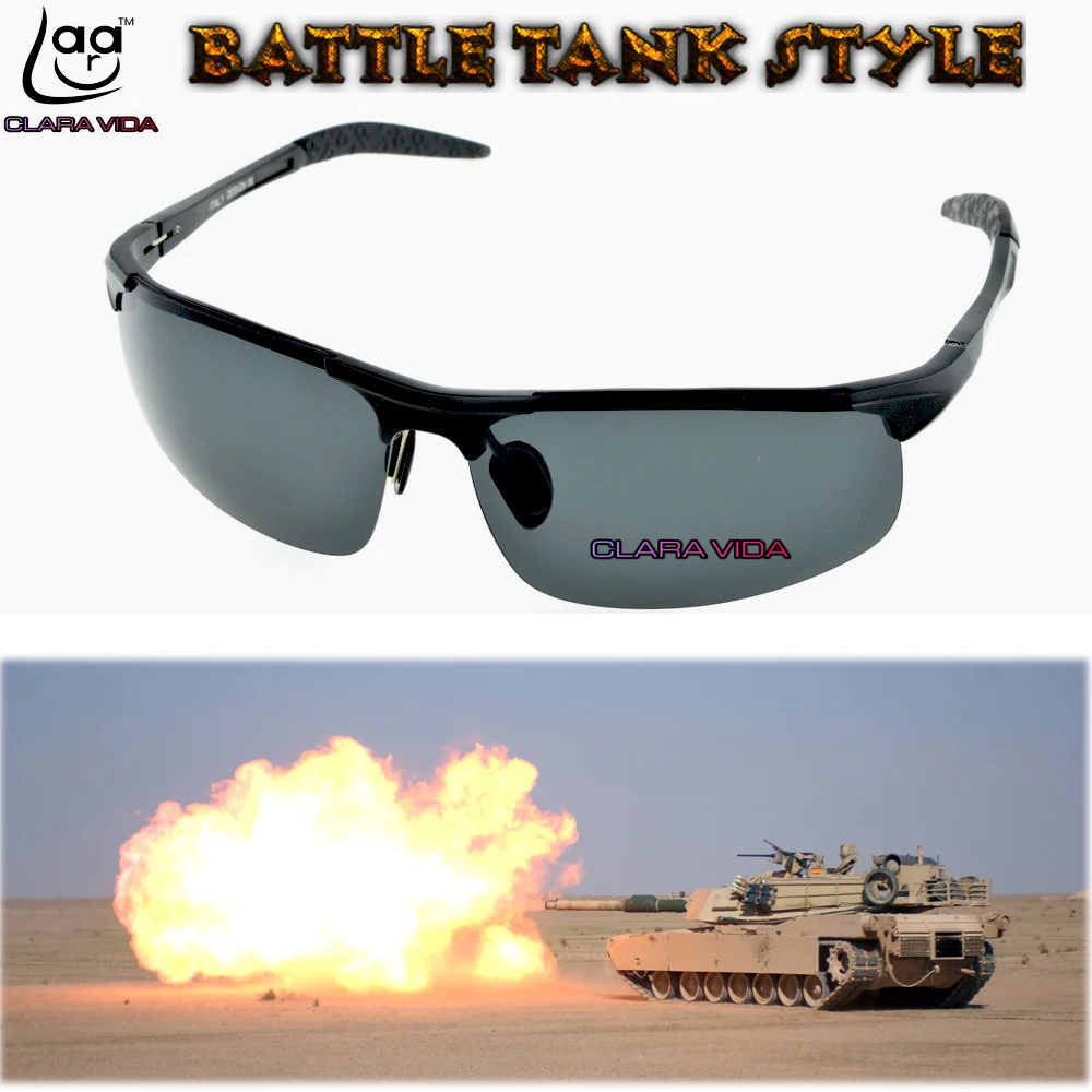=CLARA VIDA=MEN Aluminium Titanium Magnesium Battle tank Style Polarized polarization Uv400 Uv100% Mens Sunglasses
=CLARA VIDA=MEN Aluminium Titanium Magnesium Battle tank Style Polarized polarization Uv400 Uv100% Mens Sunglasses