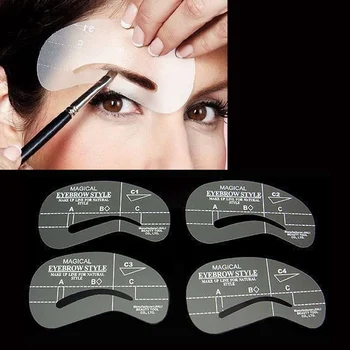 2017 4Pcs Eyebrow Shaping Stencil Set Grooming Tools Drawing Card for Dashing Eyebrows Ceja quebrada Dashing brwi
2017 4Pcs Eyebrow Shaping Stencil Set Grooming Tools Drawing Card for Dashing Eyebrows Ceja quebrada Dashing brwi