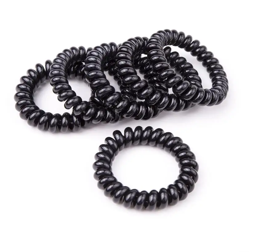 5 PCs Big Telephone Wire Rubber Bands Tie Gum Girl Black Hair Ring Ponytail Holder Headband Elastic Hair Bands For Women
5 PCs Big Telephone Wire Rubber Bands Tie Gum Girl Black Hair Ring Ponytail Holder Headband Elastic Hair Bands For Women