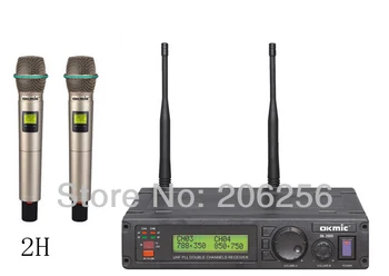 Hot OK-2000 2H dual professional UHF/PLL true diversity wireless microphone system wireless handheld transmitter Free shipping
Hot OK-2000 2H dual professional UHF/PLL true diversity wireless microphone system wireless handheld transmitter Free shipping