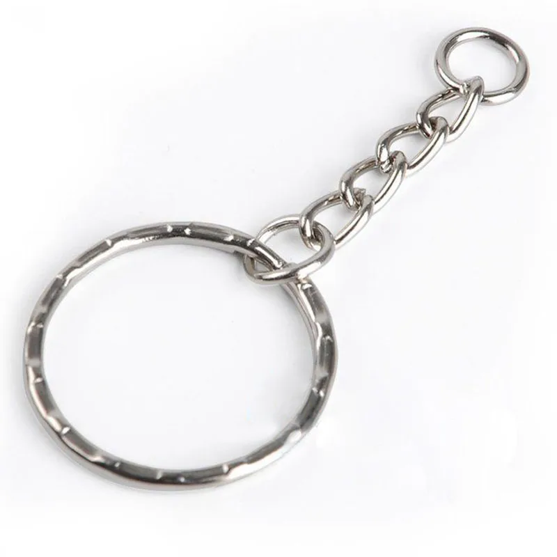 50pcs 25mm DIY Polished Silver Plated Keyring Keychain Split Ring with Short Chain Key Rings Fashion Car Bag Key Chains Jewelry
50pcs 25mm DIY Polished Silver Plated Keyring Keychain Split Ring with Short Chain Key Rings Fashion Car Bag Key Chains Jewelry