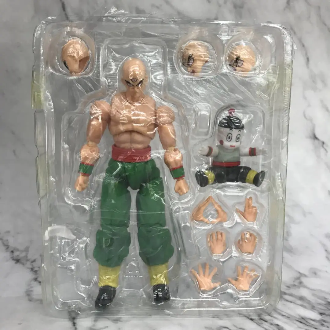 Аниме Драконий жемчуг Z Tien Shinhan & Chiaotzu шарнир подвижная ПВХ фигурка Коллекционная