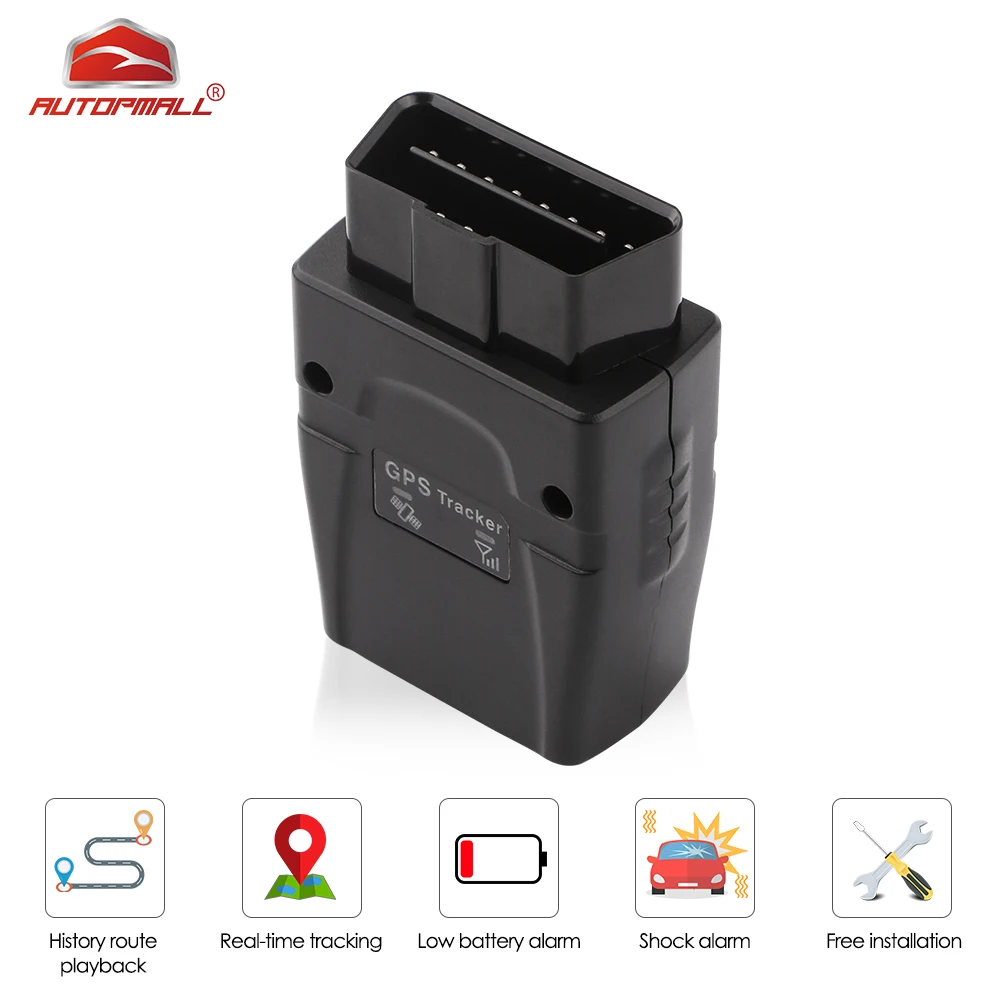 OBD GPS Locator GPS Car Tracker Free Installation 2G OBD Plug Real-time Vibration Alarm Rastreador History Route Free Web APP
OBD GPS Locator GPS Car Tracker Free Installation 2G OBD Plug Real-time Vibration Alarm Rastreador History Route Free Web APP