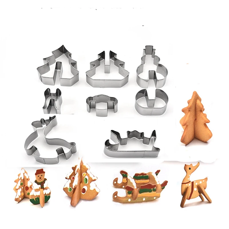 8pcs/set Christmas Cookie Cutter Stainless Steel Cut Candy Biscuit Mold Cooking Tools Xmas Theme Metal Cutters Mould Snowflake
8pcs/set Christmas Cookie Cutter Stainless Steel Cut Candy Biscuit Mold Cooking Tools Xmas Theme Metal Cutters Mould Snowflake