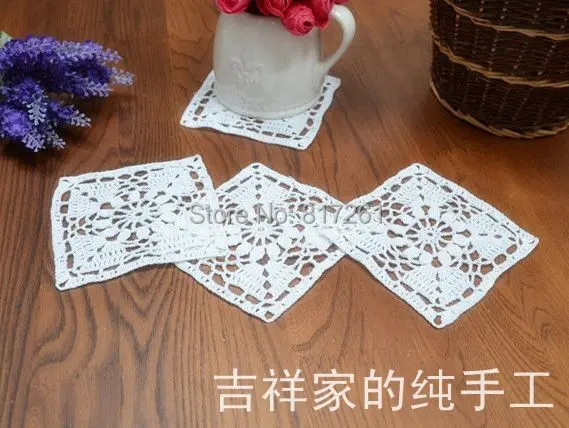 2015 free shipping white 11cm square 20 pic/lot cotton crochet lace doilies for wedding table mat pad coaster for home decor mat
2015 free shipping white 11cm square 20 pic/lot cotton crochet lace doilies for wedding table mat pad coaster for home decor mat
