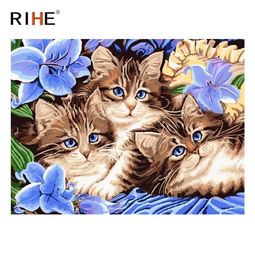 RIHE Cat Purple Flower Diy Painting By Numbers Animal Oil Painting On Canvas Hand Painted Cuadros Decoracion Acrylic Paint Art
RIHE Cat Purple Flower Diy Painting By Numbers Animal Oil Painting On Canvas Hand Painted Cuadros Decoracion Acrylic Paint Art