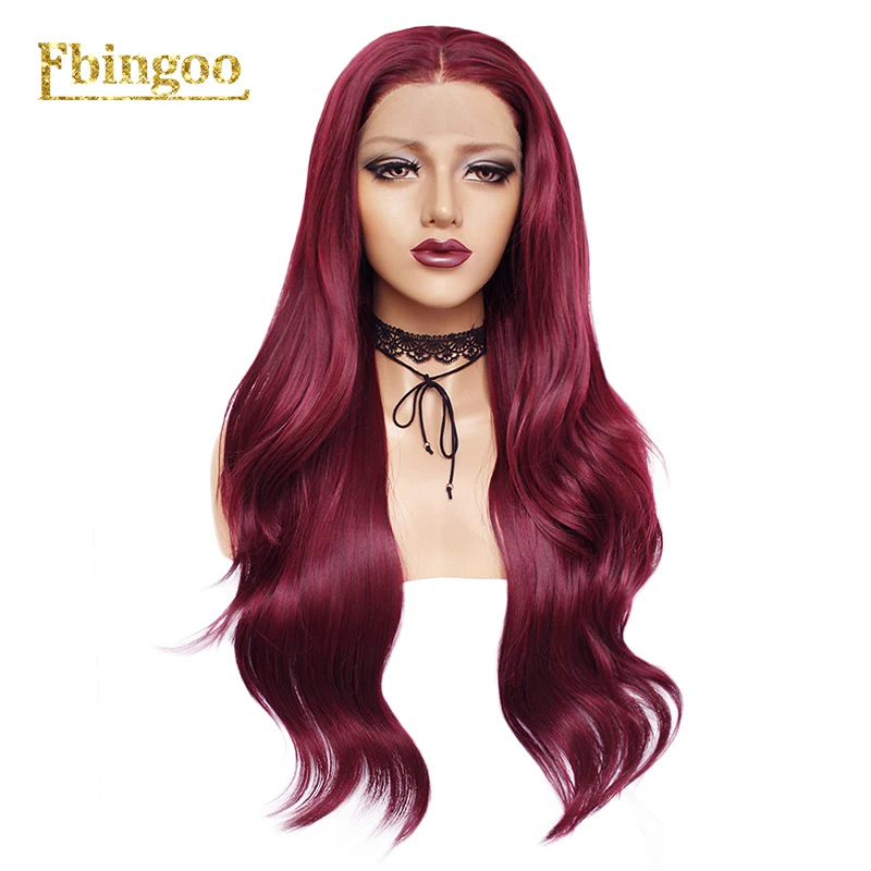 Ebingoo Wine Red Burgundy High Temperature Fiber Long Natural Wave Synthetic Lace Front Wig Middle Part For Women Daily Wear
Ebingoo Wine Red Burgundy High Temperature Fiber Long Natural Wave Synthetic Lace Front Wig Middle Part For Women Daily Wear