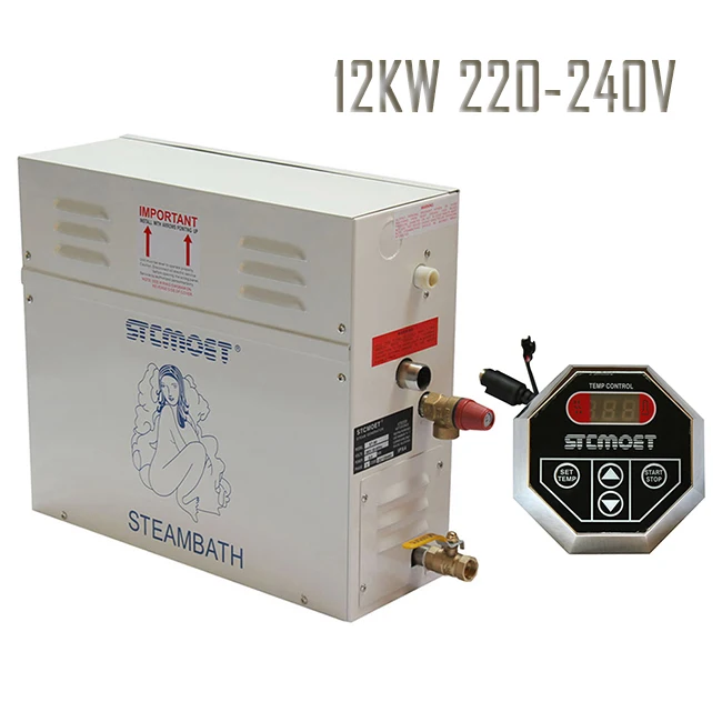 Free shipping Ecnomic type 12KW 220-240V STEAM BATH GENERATOR SAUNA ACCESSORIES
Free shipping Ecnomic type 12KW 220-240V STEAM BATH GENERATOR SAUNA ACCESSORIES