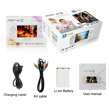 4.3 Inch PAP K3 K3III Plus Video Game Console For CP1/GBA/FC/NEO/GEO Portable 64 Bit Handheld Game Player Built-in 3000 Games
4.3 Inch PAP K3 K3III Plus Video Game Console For CP1/GBA/FC/NEO/GEO Portable 64 Bit Handheld Game Player Built-in 3000 Games