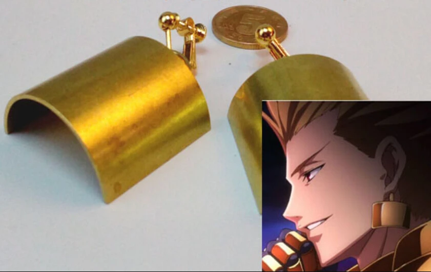 Fate Grand Order FGO Cosplay Gilgamesh Ear clip Earrings Vintage brass eardrop Ear clip Gilgamesh Cosplay Accessories Wigs
Fate Grand Order FGO Cosplay Gilgamesh Ear clip Earrings Vintage brass eardrop Ear clip Gilgamesh Cosplay Accessories Wigs