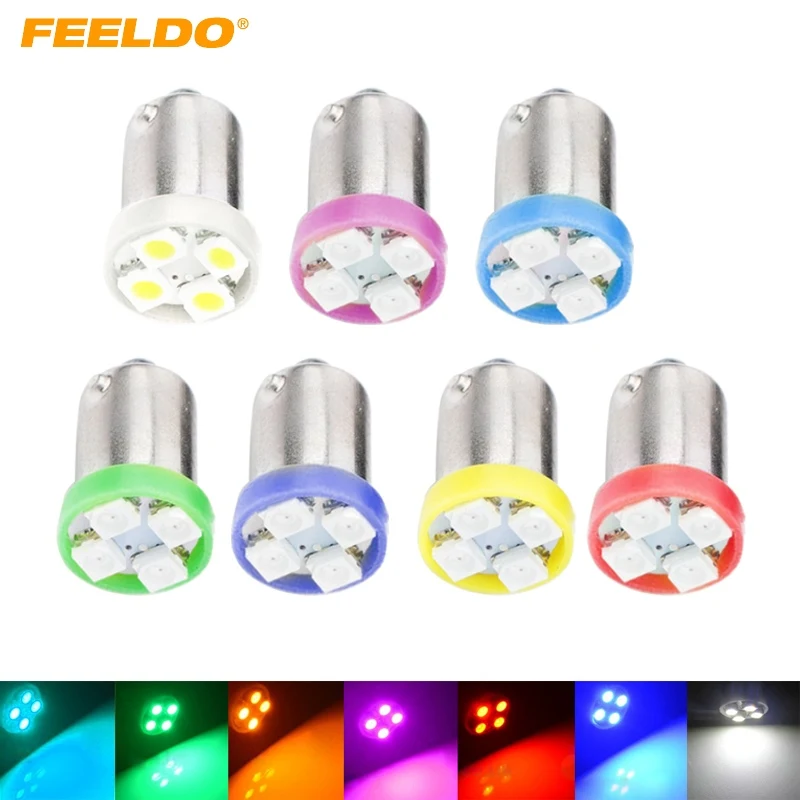 FEELDO 2Pcs 7-Color BA9S T4W 1895 3528 4SMD 1210 4LED Car LED Light Dashboard Light Door Light 12V #FD-2639
FEELDO 2Pcs 7-Color BA9S T4W 1895 3528 4SMD 1210 4LED Car LED Light Dashboard Light Door Light 12V #FD-2639