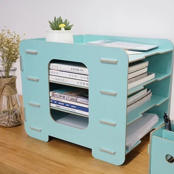 Coloffice Wooden desktop file storage blue bookend 4-storey office data file bookends creative bookshelf office school orangzier
Coloffice Wooden desktop file storage blue bookend 4-storey office data file bookends creative bookshelf office school orangzier