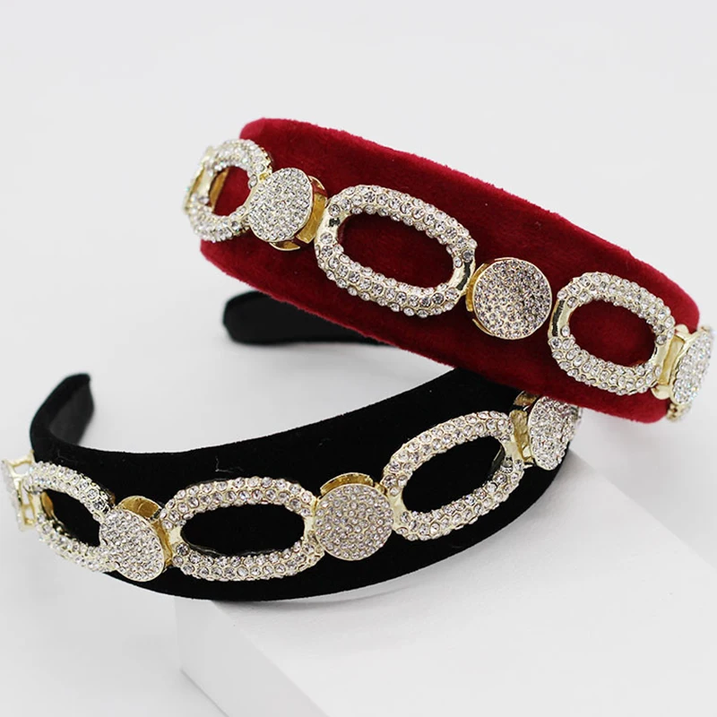 Luxury Palace Baroque Crown Headband Headdress Velvet Wide Hairband Hair Jewelry Headpiece Bride Women Wedding Hair Accessories
Luxury Palace Baroque Crown Headband Headdress Velvet Wide Hairband Hair Jewelry Headpiece Bride Women Wedding Hair Accessories