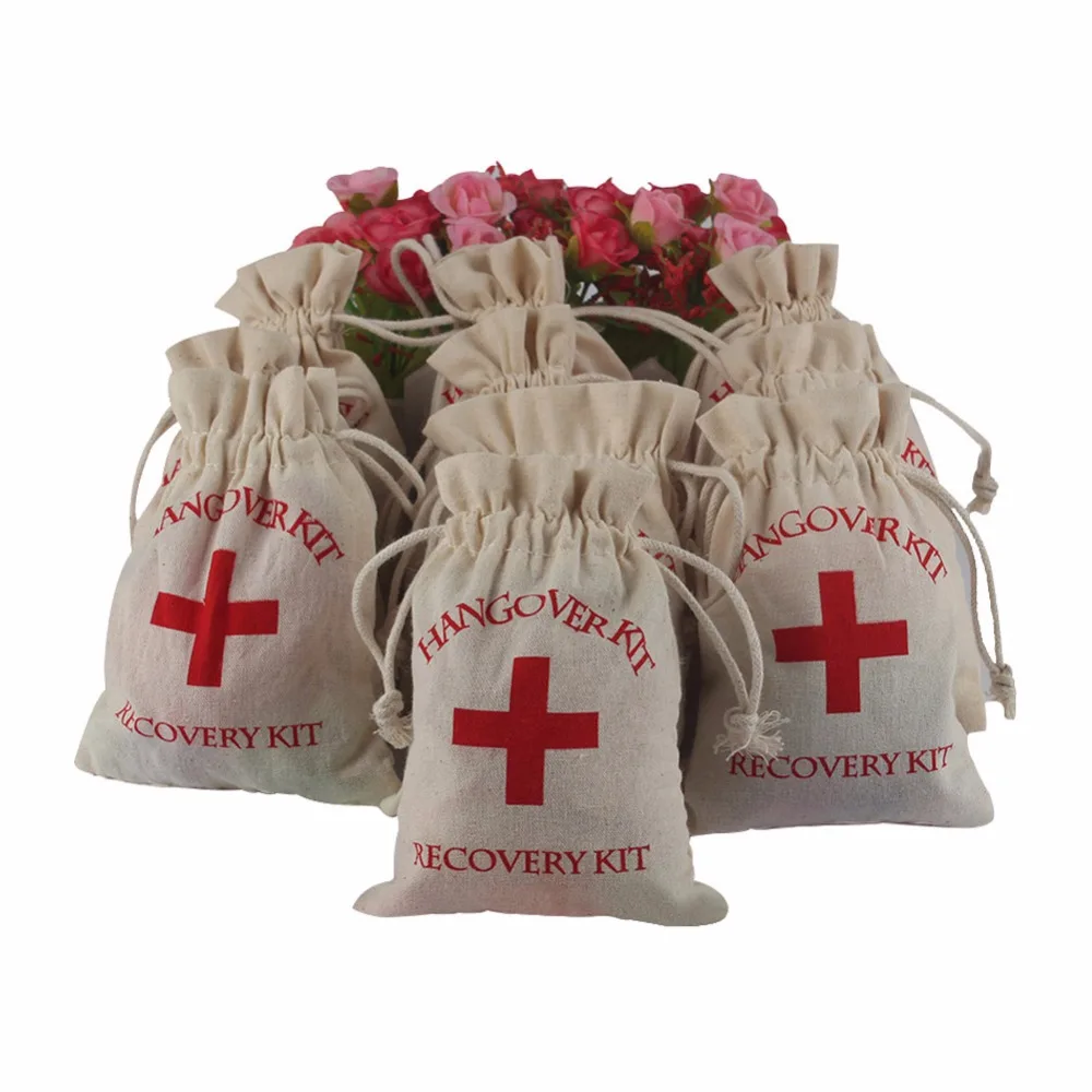 50pcs Hangover Kit Wedding Souvenirs Holder Bag 4"x6" Cotton Gift First Aid Gift Bags Party Favors For a Holiday Hand Made
50pcs Hangover Kit Wedding Souvenirs Holder Bag 4"x6" Cotton Gift First Aid Gift Bags Party Favors For a Holiday Hand Made