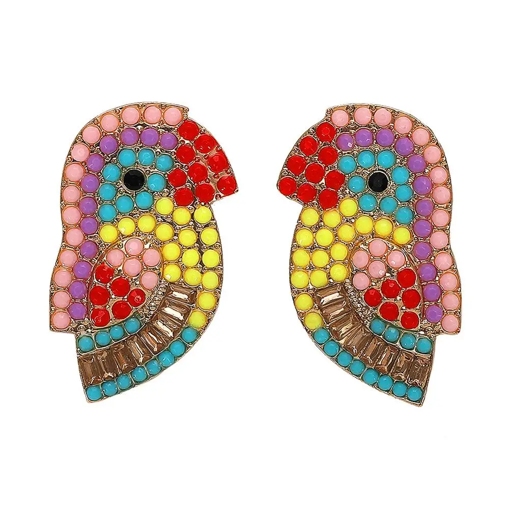 2019 New Design Good Quality Fashion Women Statement Full Crystal Parrot Bird Drop Earrings for Women Wholesale
2019 New Design Good Quality Fashion Women Statement Full Crystal Parrot Bird Drop Earrings for Women Wholesale