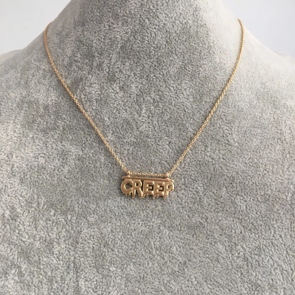 FASHION JEWELRY GOLD COLOR CREEP LETTER PENDANT SHORT DELICATE NECKLACE FOR WOMEN GIRL
FASHION JEWELRY GOLD COLOR CREEP LETTER PENDANT SHORT DELICATE NECKLACE FOR WOMEN GIRL
