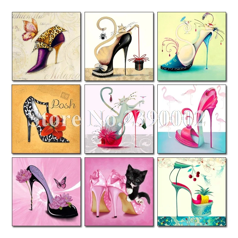 Full Mosaic Painting Drill Resin 5D Diy Diamond Painting Shoes Embroidery Cross Stitch Kit Home Needlework High Heels and cat
Full Mosaic Painting Drill Resin 5D Diy Diamond Painting Shoes Embroidery Cross Stitch Kit Home Needlework High Heels and cat