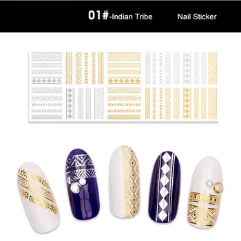 Newest 3D lace stripe nail art sticker with Adhesive gold & silver retro Indian tribe symbols and totems design nail art decal
Newest 3D lace stripe nail art sticker with Adhesive gold & silver retro Indian tribe symbols and totems design nail art decal