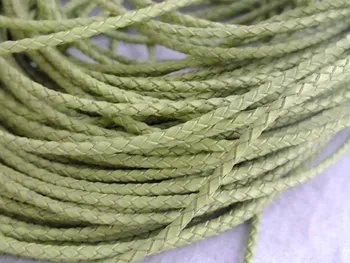 Free ship!!! W-5203 3mm 50m/roll Green Braided Leather Cord For Jewelry Making
Free ship!!! W-5203 3mm 50m/roll Green Braided Leather Cord For Jewelry Making