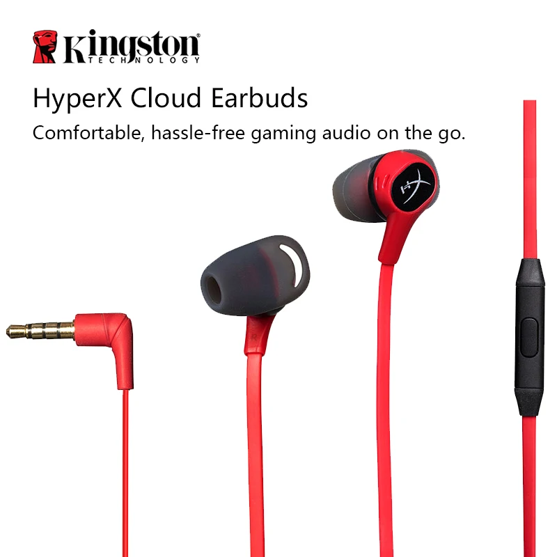 Kingston In-Ear headset HyperX Cloud Earbuds Gaming Headset With a microphone Immersive in-game audio
Kingston In-Ear headset HyperX Cloud Earbuds Gaming Headset With a microphone Immersive in-game audio