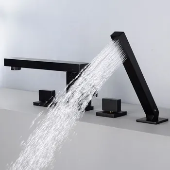 Bathtub Faucet Brass Bathtub Mixer Tap Bathroom Bath Shower Faucets With Hand Shower New Arrival Black Square Bathtub Shower Set
Bathtub Faucet Brass Bathtub Mixer Tap Bathroom Bath Shower Faucets With Hand Shower New Arrival Black Square Bathtub Shower Set