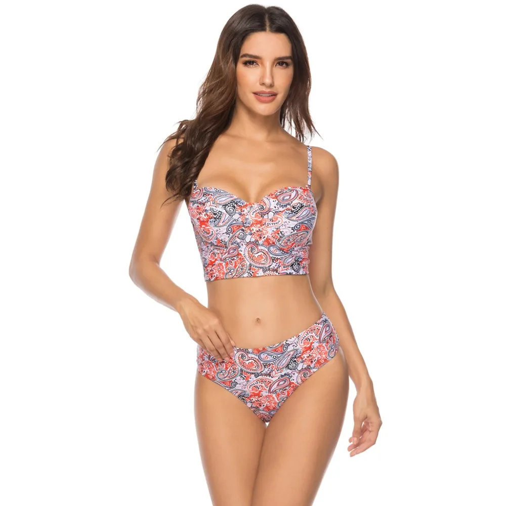 Women Bikinis Set Bohemian Print Stitching Sling Split Swimsuit Sexy Bathing Suit Plus Size 3xl Maillot De Bain Fille
Women Bikinis Set Bohemian Print Stitching Sling Split Swimsuit Sexy Bathing Suit Plus Size 3xl Maillot De Bain Fille