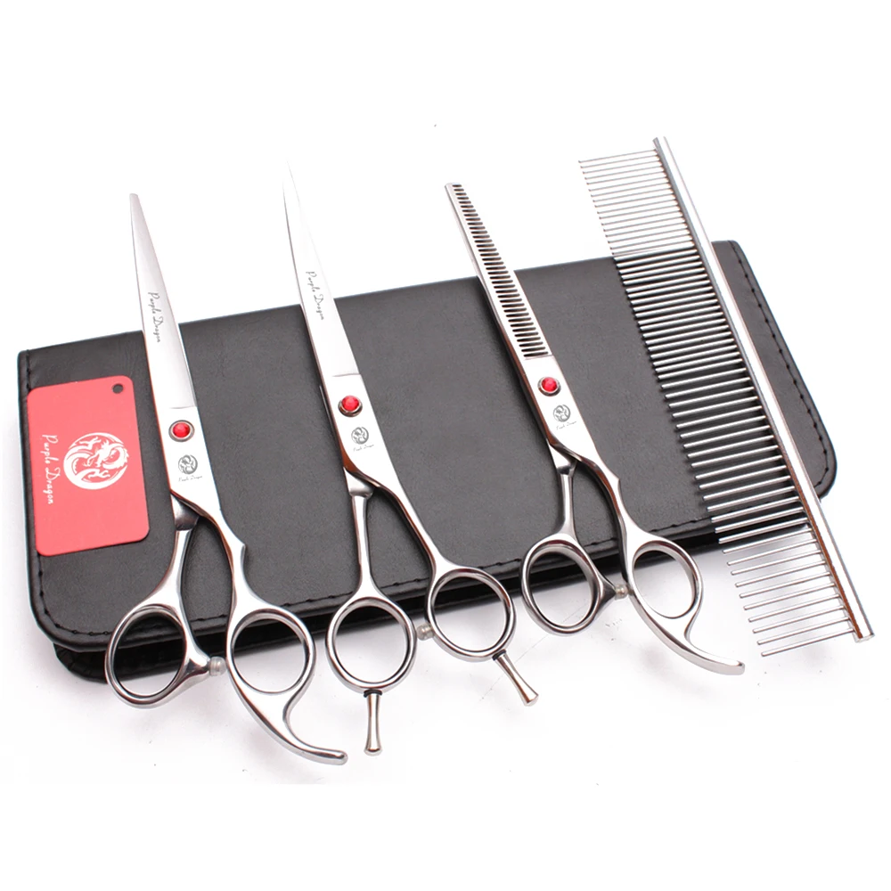 7" JP Stainless Purple Dragon Shiny Comb Grooming Scissors Cutting Scissors Thinning Shears Up Curved Scissors Pets Shears Z3002
7" JP Stainless Purple Dragon Shiny Comb Grooming Scissors Cutting Scissors Thinning Shears Up Curved Scissors Pets Shears Z3002