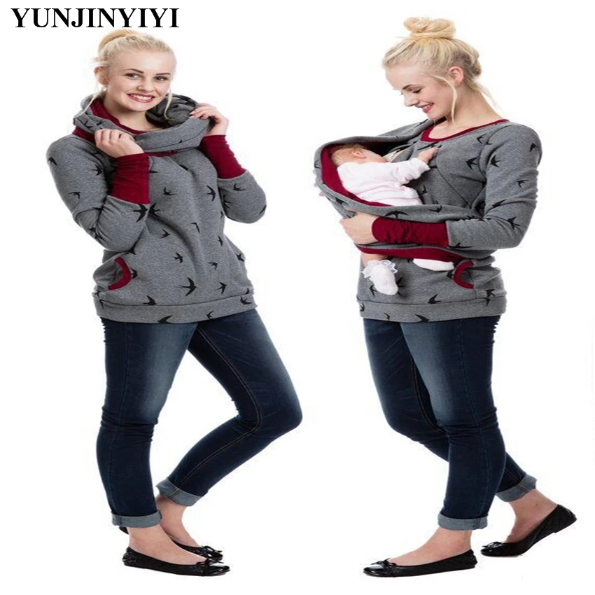 Pregnant women long-sleeved breastfeeding sweater Ladies fashion printed round neck sweater Women's clothing coat Maternity coat
Pregnant women long-sleeved breastfeeding sweater Ladies fashion printed round neck sweater Women's clothing coat Maternity coat