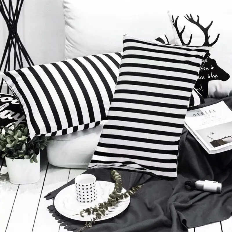 LAGMTA 100% polyseter pillowcase Black and white series thick fabric can be customized to any size pillowcases
LAGMTA 100% polyseter pillowcase Black and white series thick fabric can be customized to any size pillowcases