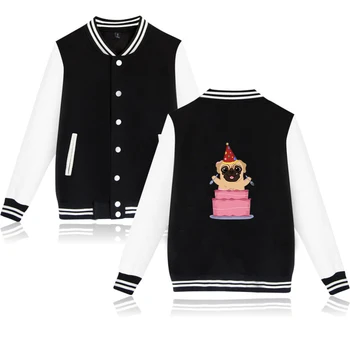 Pug 2D New Clothes 2019 Jacket K-pops Casual 2D Print Harajuku Hot Sale Women and men Long Sleeve Baseball Jacket Plus Size
Pug 2D New Clothes 2019 Jacket K-pops Casual 2D Print Harajuku Hot Sale Women and men Long Sleeve Baseball Jacket Plus Size