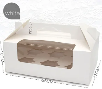 100pcs Portable Cupcake Box with Window 6 Holes Muffin Boxes Baking Product Packaging wen6371
100pcs Portable Cupcake Box with Window 6 Holes Muffin Boxes Baking Product Packaging wen6371