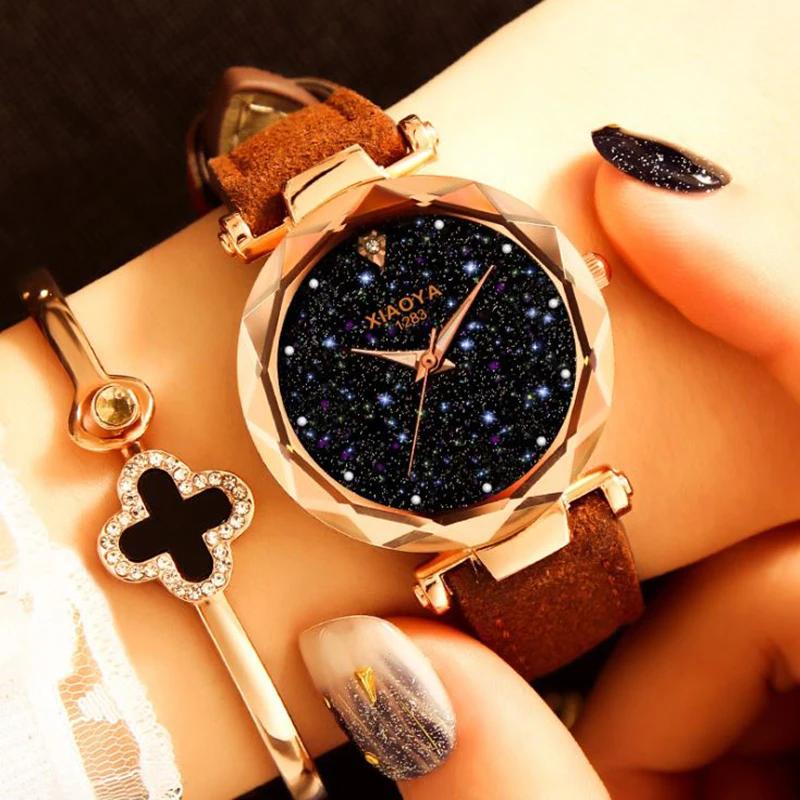 New Women's Watch 2018 Luxury Fashion Starry Sky Ladies Watch Multicolor Leather Wristwatch For Women Simple Designer Clock
New Women's Watch 2018 Luxury Fashion Starry Sky Ladies Watch Multicolor Leather Wristwatch For Women Simple Designer Clock