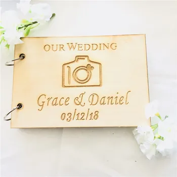 Personalized Wooden Wedding Guest Book Custom Bride Groom Name and Date Wedding Signature Book Supplies Party Favor Decoration
Personalized Wooden Wedding Guest Book Custom Bride Groom Name and Date Wedding Signature Book Supplies Party Favor Decoration
