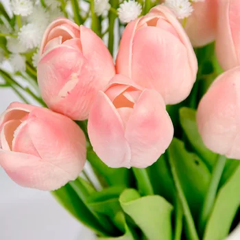 Real touch single simulation PU artificial tulip flower for Home coffee table decoration party Wedding bride bouquet decoration
Real touch single simulation PU artificial tulip flower for Home coffee table decoration party Wedding bride bouquet decoration