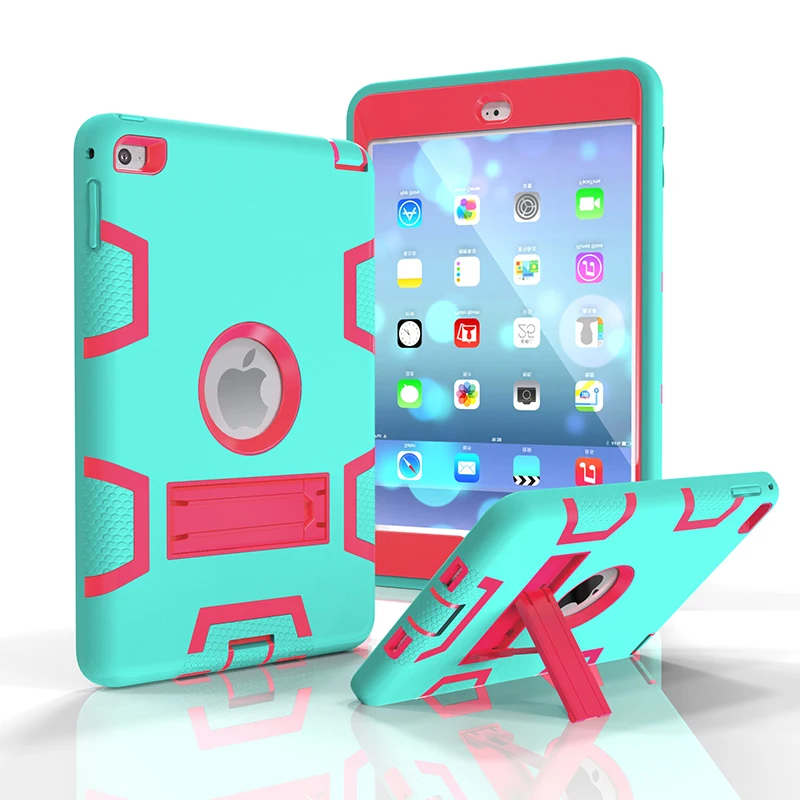 Heavy Duty Armor Drop Resistance Silicone Hybrid Case Back Cover with Kickstand for Apple iPad Mini 5 (2019 Release) 7.9" +Pen
Heavy Duty Armor Drop Resistance Silicone Hybrid Case Back Cover with Kickstand for Apple iPad Mini 5 (2019 Release) 7.9" +Pen