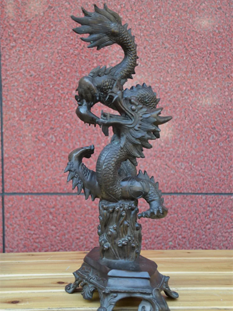 The Bronze Dragon ornaments China dragon zodiac jewelry gifts crafts hotel decoration Feng Shui
The Bronze Dragon ornaments China dragon zodiac jewelry gifts crafts hotel decoration Feng Shui