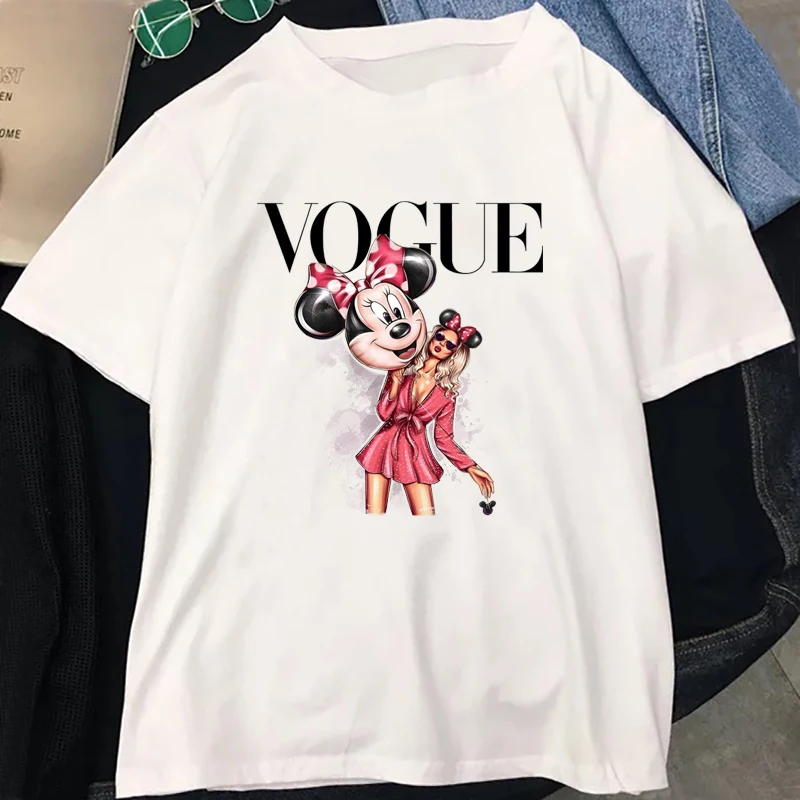 Mickey Girl Vogue Graphic T-shirt Women Harajuku T Shirt Aesthetic Women Clothes Ulzzang Streetwear Kawaii Tops white o-neck tee
Mickey Girl Vogue Graphic T-shirt Women Harajuku T Shirt Aesthetic Women Clothes Ulzzang Streetwear Kawaii Tops white o-neck tee