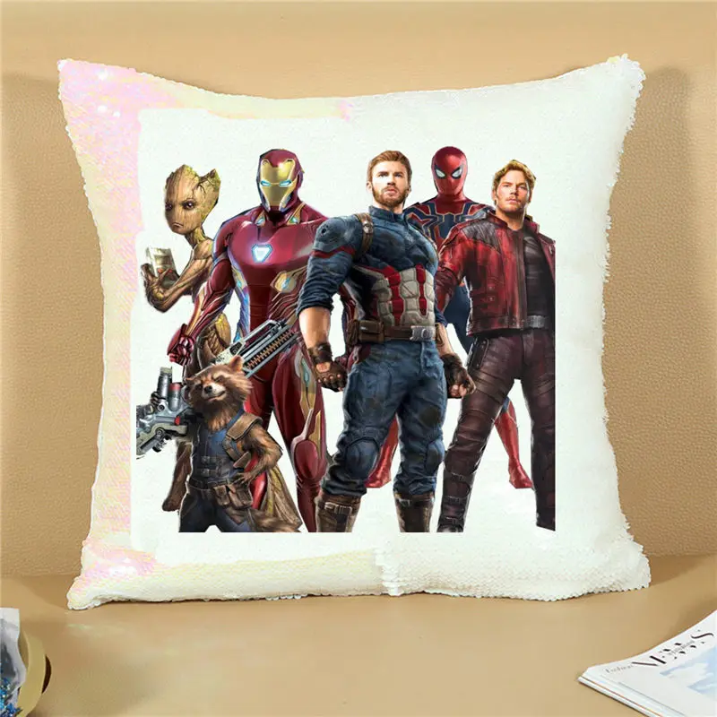 Shining Mermaid The Avengers Cushion Cover with Sequins Reversible Color Changing Pillow Case Pillow Cover for Seat Car SJ-038
Shining Mermaid The Avengers Cushion Cover with Sequins Reversible Color Changing Pillow Case Pillow Cover for Seat Car SJ-038