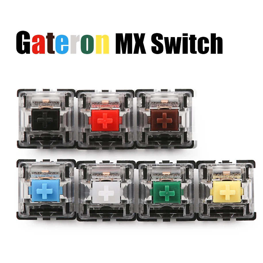 Gateron mx switch 3 pins/5 pins with transparent case Black Red Brown Blue Green Clear Yellow switches for mechanical keyboard
Gateron mx switch 3 pins/5 pins with transparent case Black Red Brown Blue Green Clear Yellow switches for mechanical keyboard